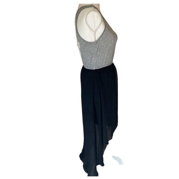 Goth Skull Dress High Low - Picture 4 of 6